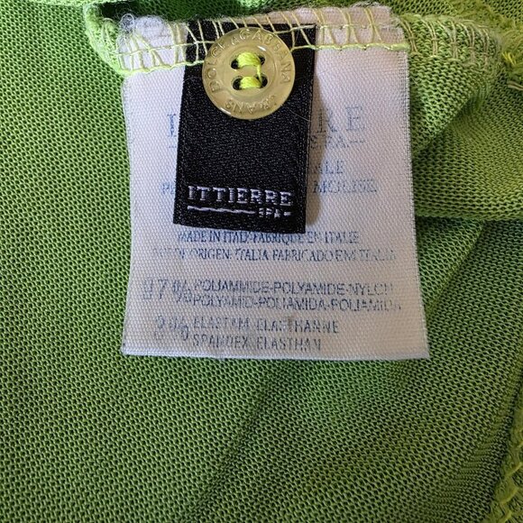 Dolce & Gabbana Jeans Women’s XS Sheer Lime Green Button Up Blouse Top Italy - Picture 11 of 16